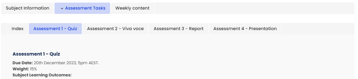 Moodle - Onetopic Format Example